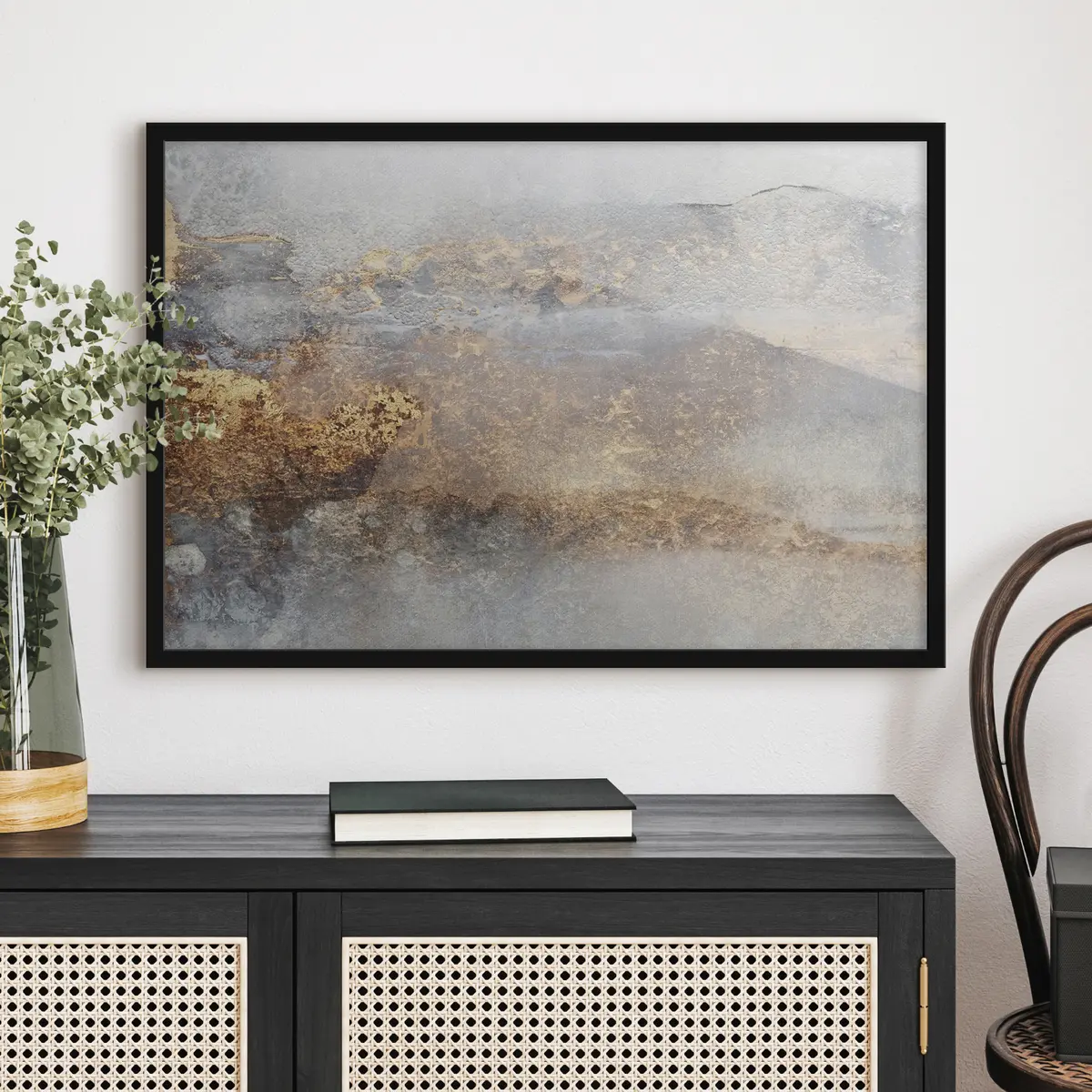 Plakāts Pelēka akmens tekstūra f35845