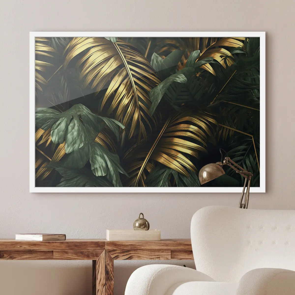 Plakāts Grezns lapotne dzīvīgā harmonijā f36293