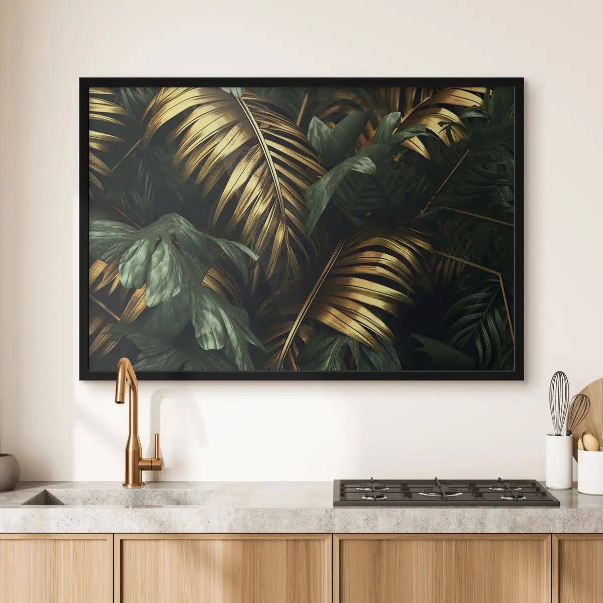 Plakāts Grezns lapotne dzīvīgā harmonijā f36293