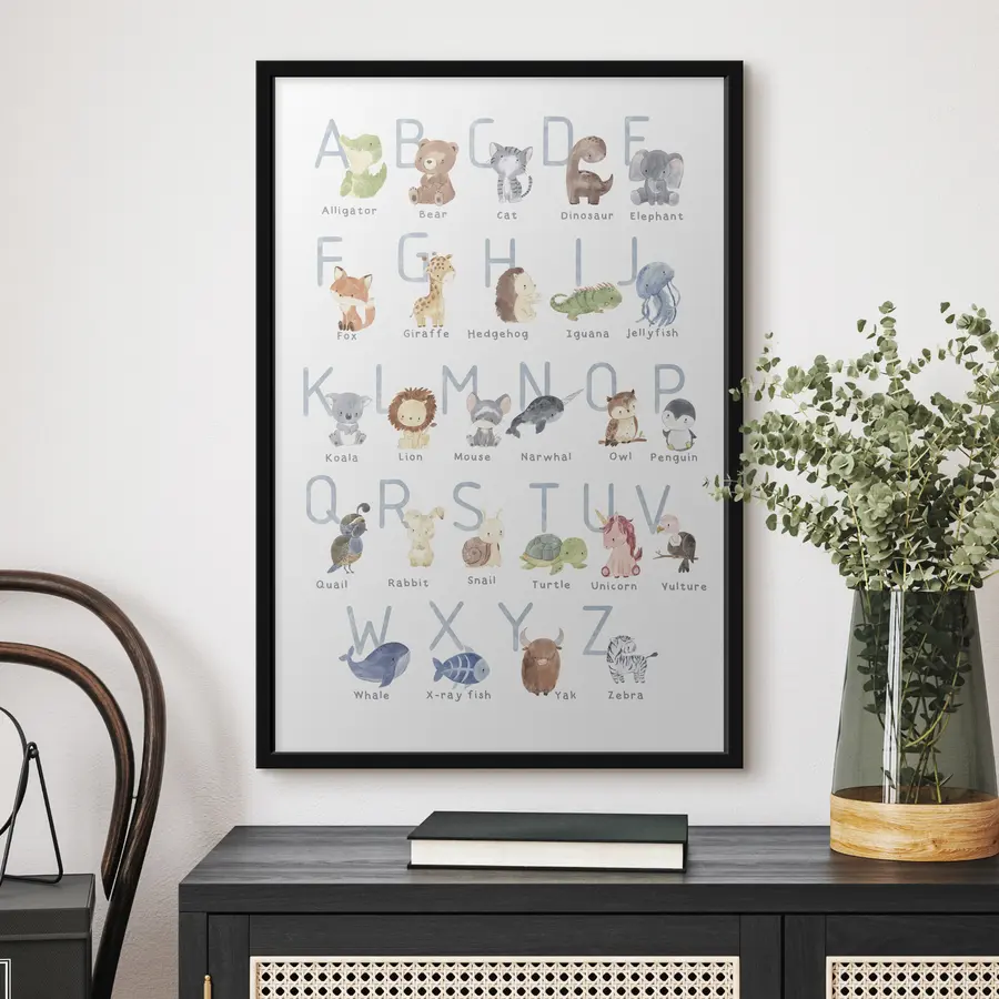 Fototapetes Mīlīgi dzīvnieki katrai burtam f34897