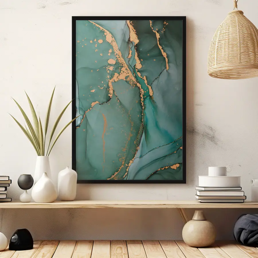 Fototapetes Zaļais marmors f35859