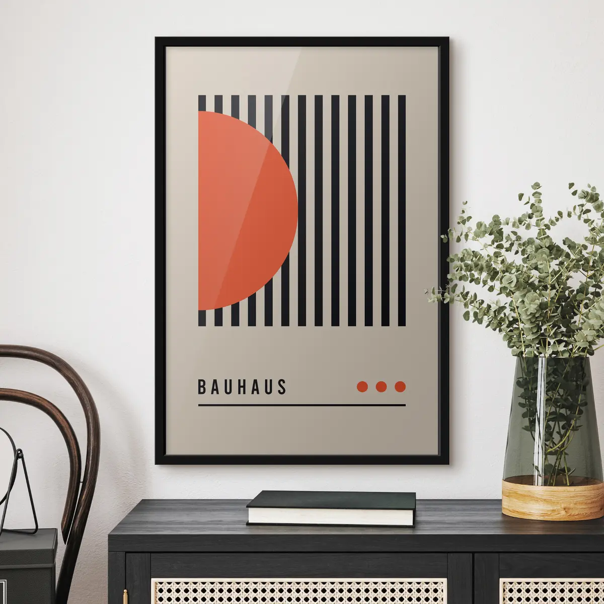 Plakāts Drosmīgas formas un līnijas skaisti saplūst f36152