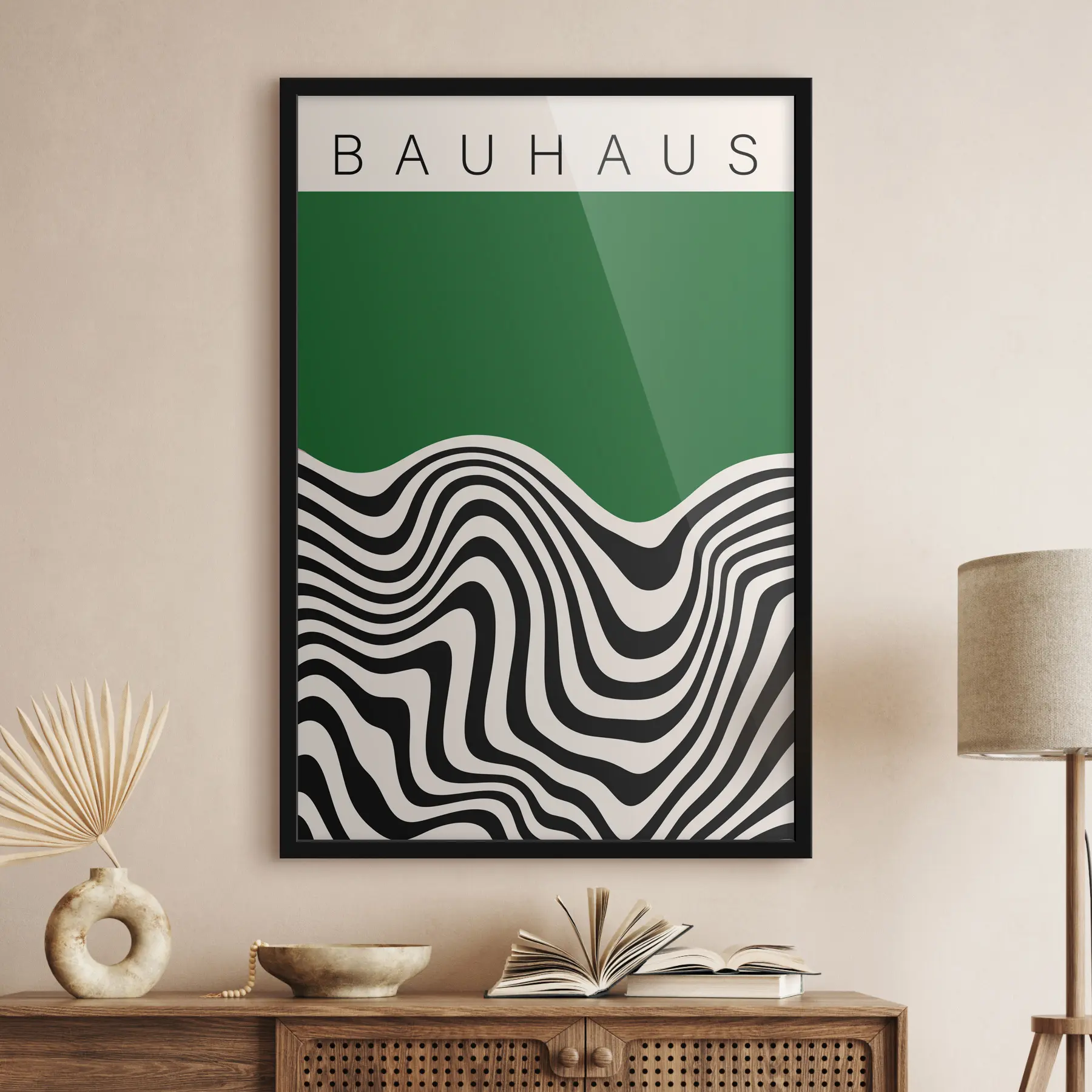 Glezna Mūsdienīgs dizains ar ritmiskiem rakstiem f36213