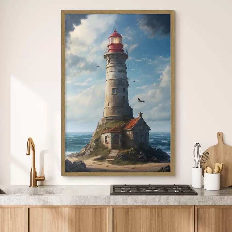 Fototapetes Mierīgs bāka pie jūras f36448