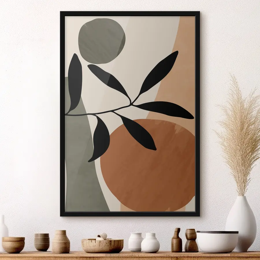 Fototapetes Abstraktas formas ar dabas elementiem f36481