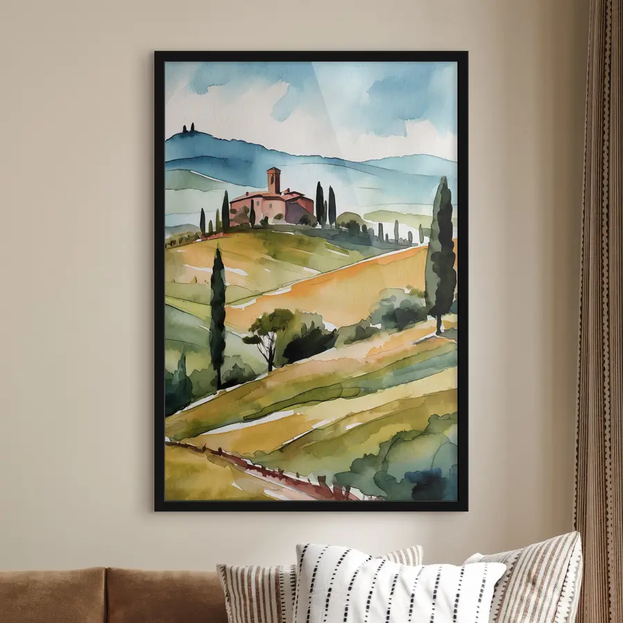 Fototapetes Burvīgi kalni zem dzīvīgā debesu velves f36683