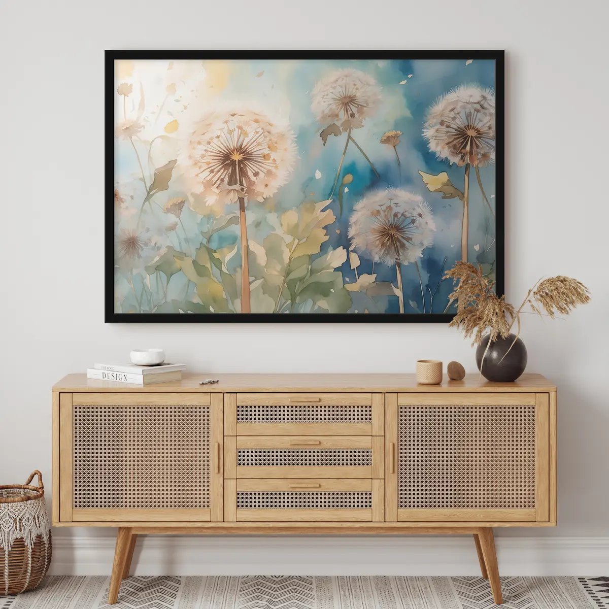 Plakāts Smalki ziedi maigā vējā f35839