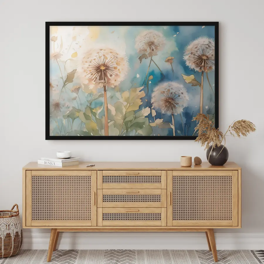 Glezna Smalki ziedi maigā vējā f35839