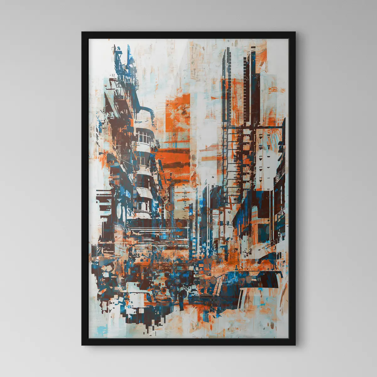Plakāts Pilsētas ainava spilgtās krāsās f37082