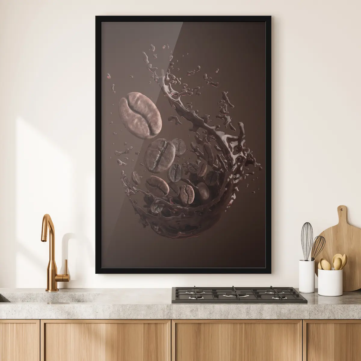 Plakāts Kafijas pupiņas, kas rada sensāciju f37176