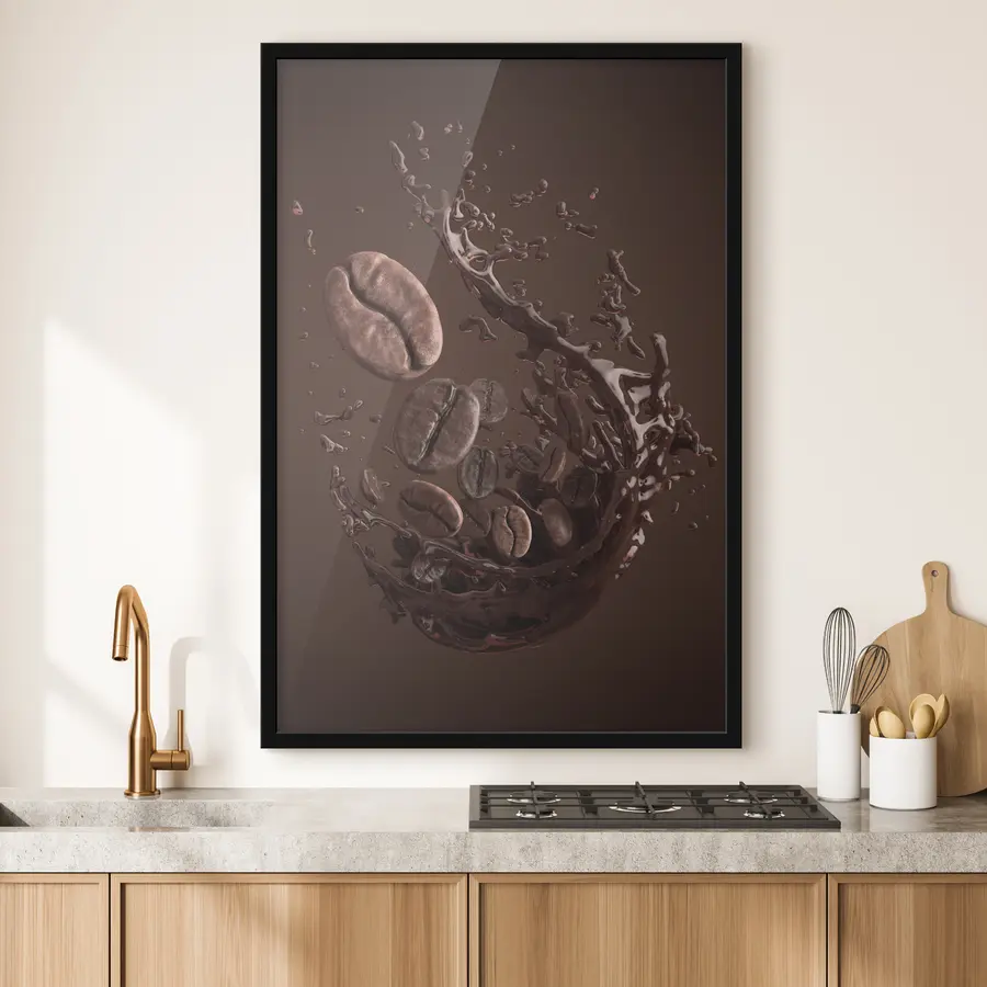 Fototapetes Kafijas pupiņas, kas rada sensāciju f37176