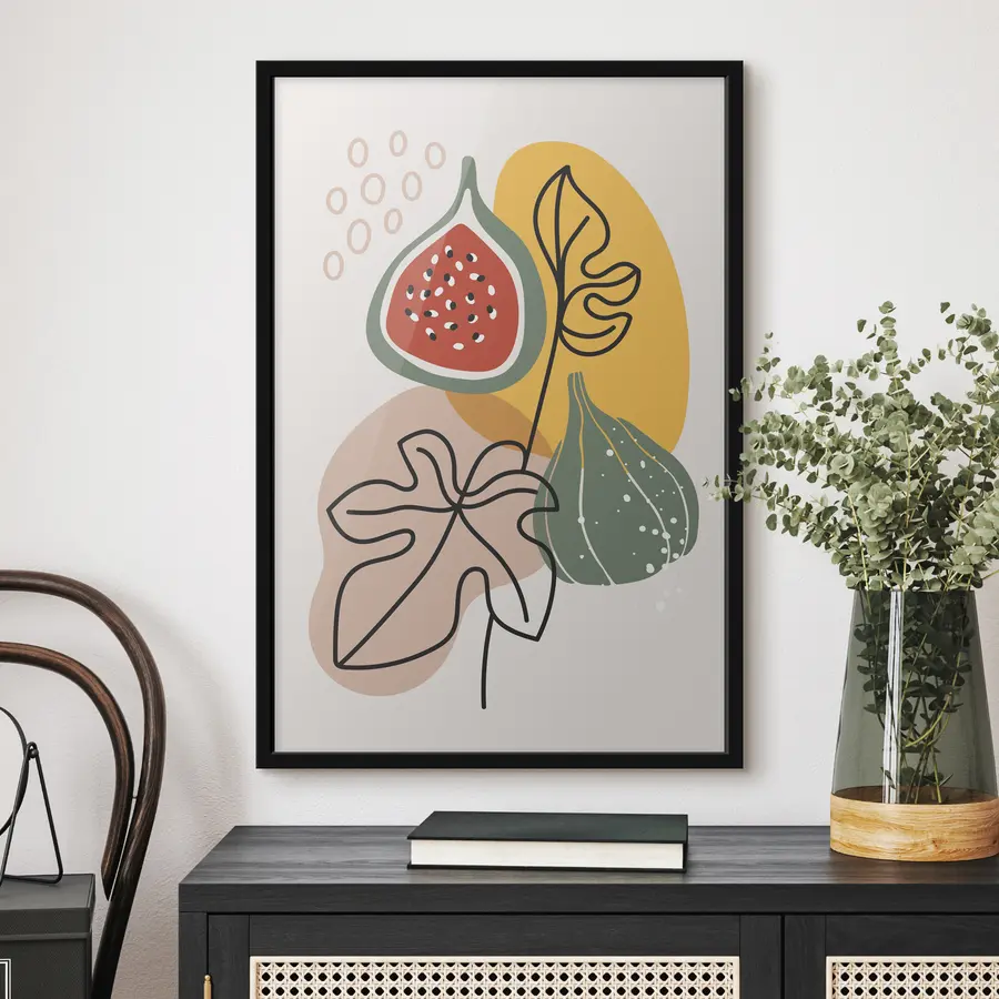 Fototapetes Krāsainas organiskas formas un dabas elementi f37058