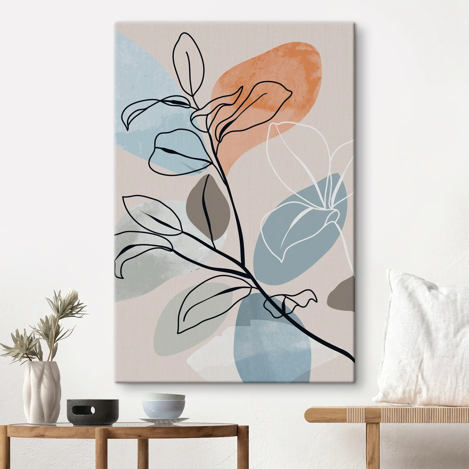 Glezna Abstrakts augu dizains uz klusā fona s36817