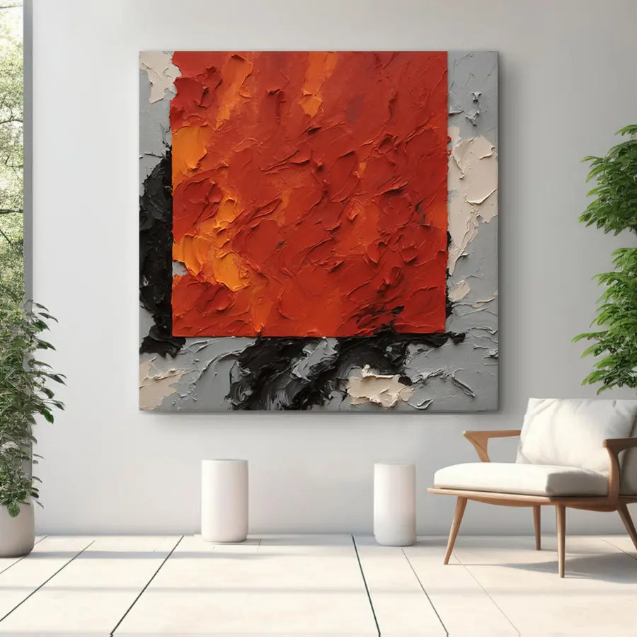 Glezna Drosmīgi toņi teksturētā harmonijā s37167