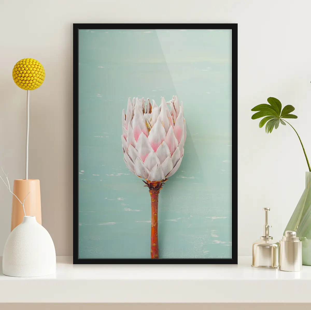 Plakāts Skaista zieda pret maigu fonu f36695