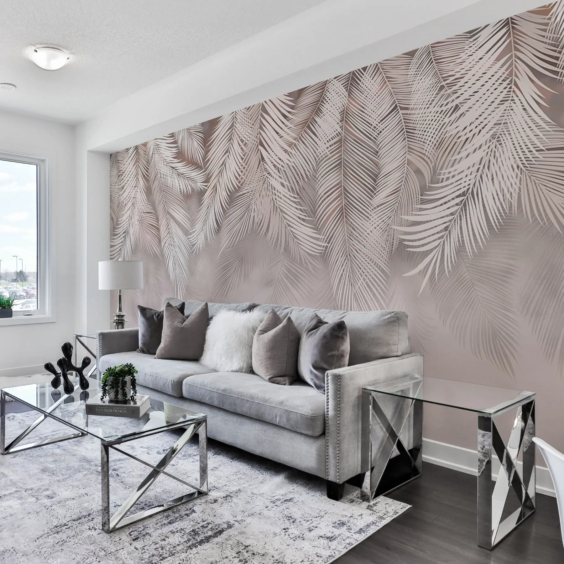 Fototapetes Smalki nokarenošās lapas u48556v5d2