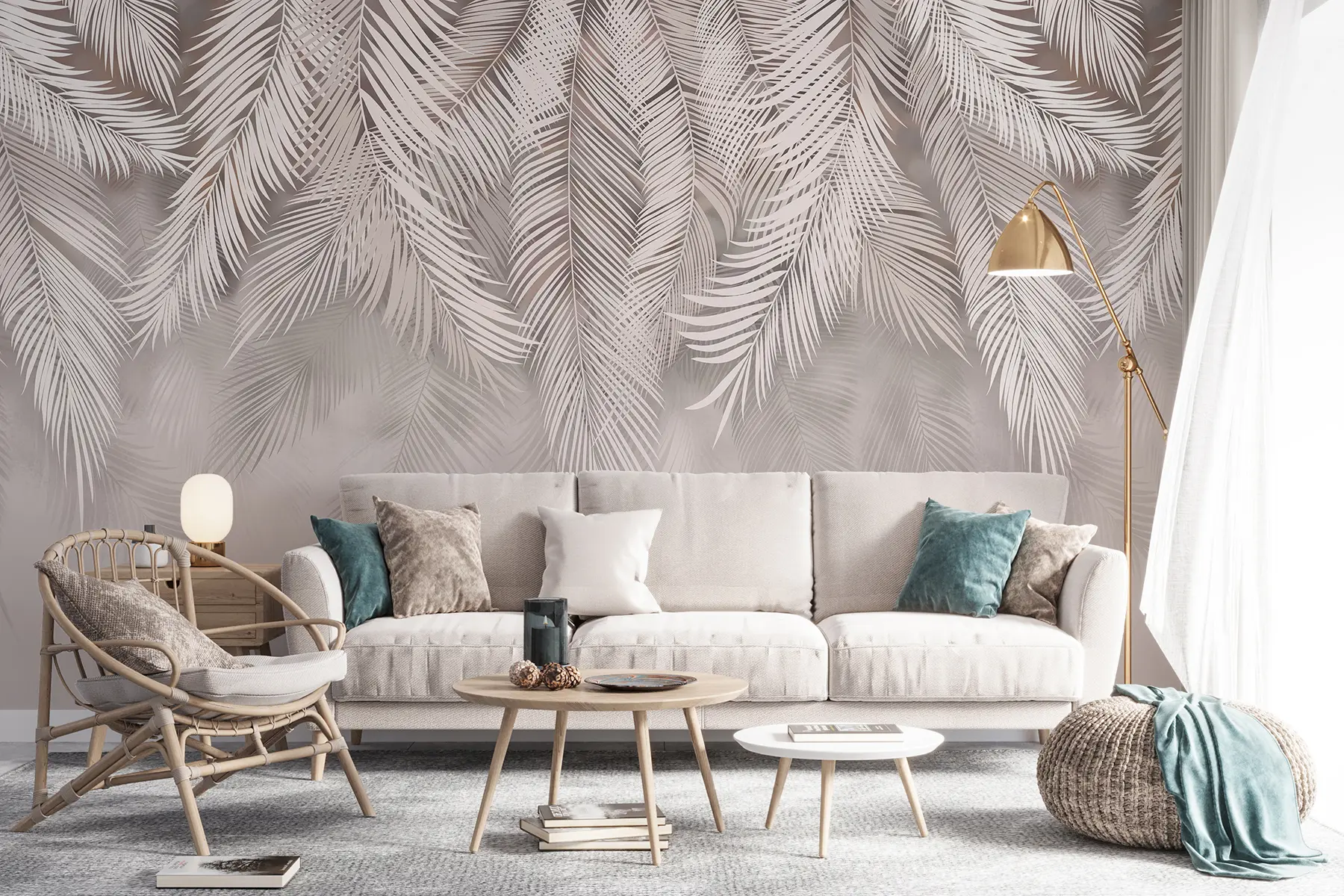 Fototapetes Smalki nokarenošās lapas u48556v5d2