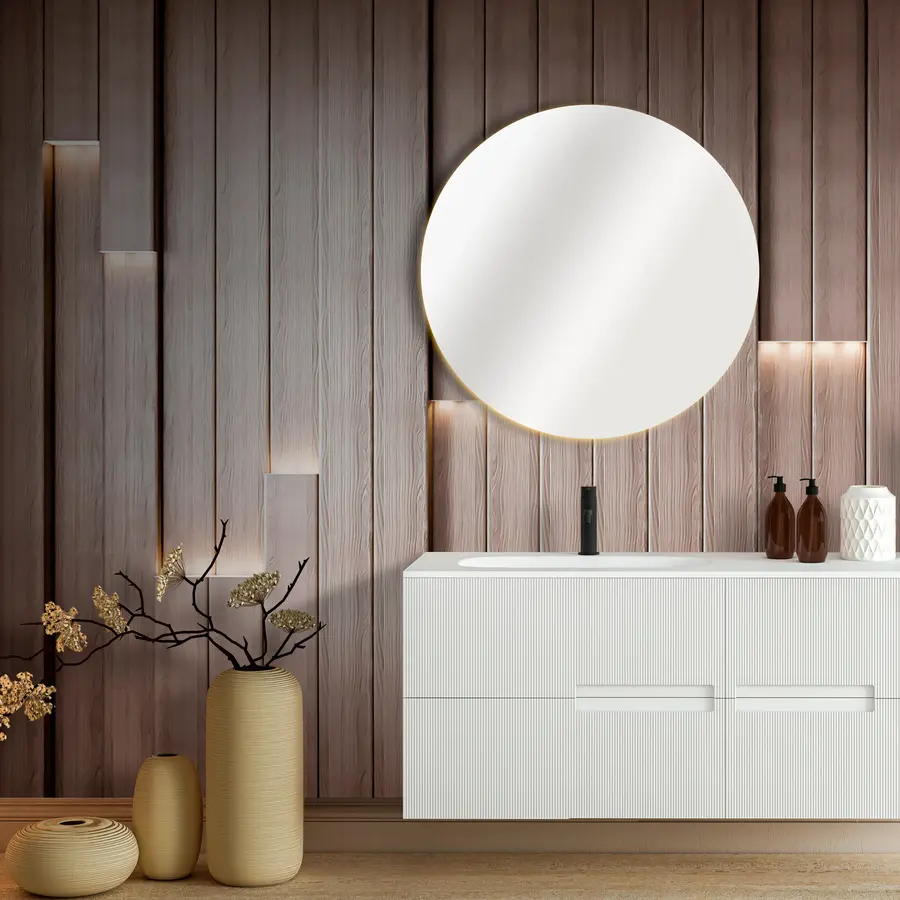 Fototapetes Klasiskie koka paneļi ar 3D apgaismojumu u99321