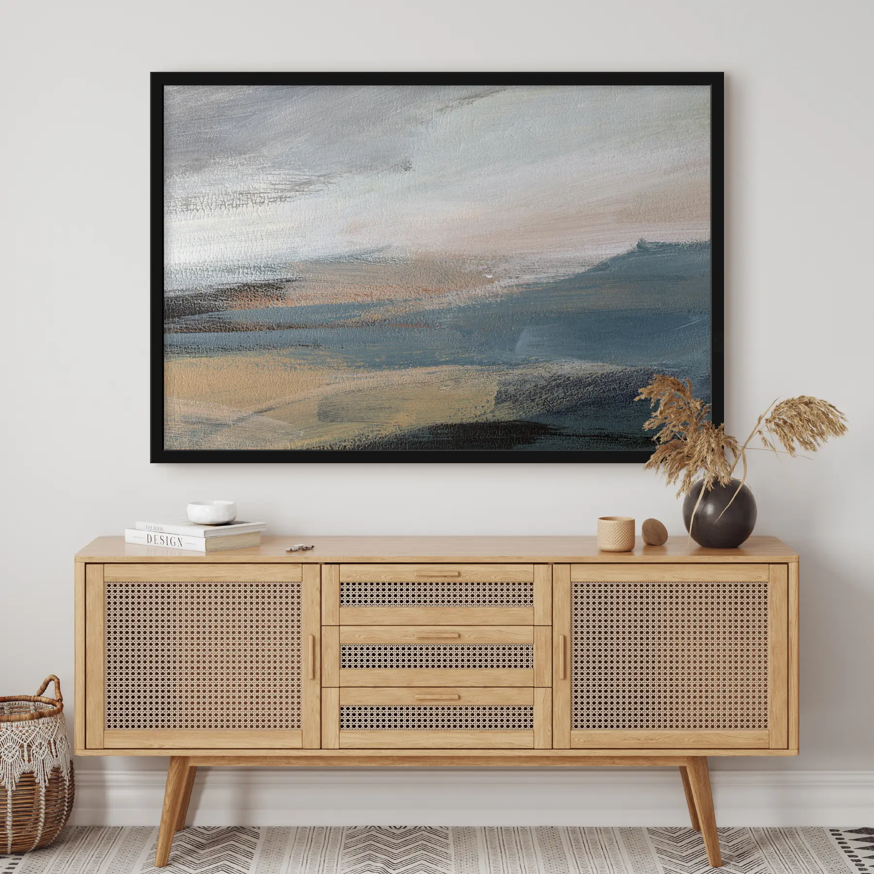 Glezna Mierīgas krāsas saplūst abstraktā harmonijā f37064