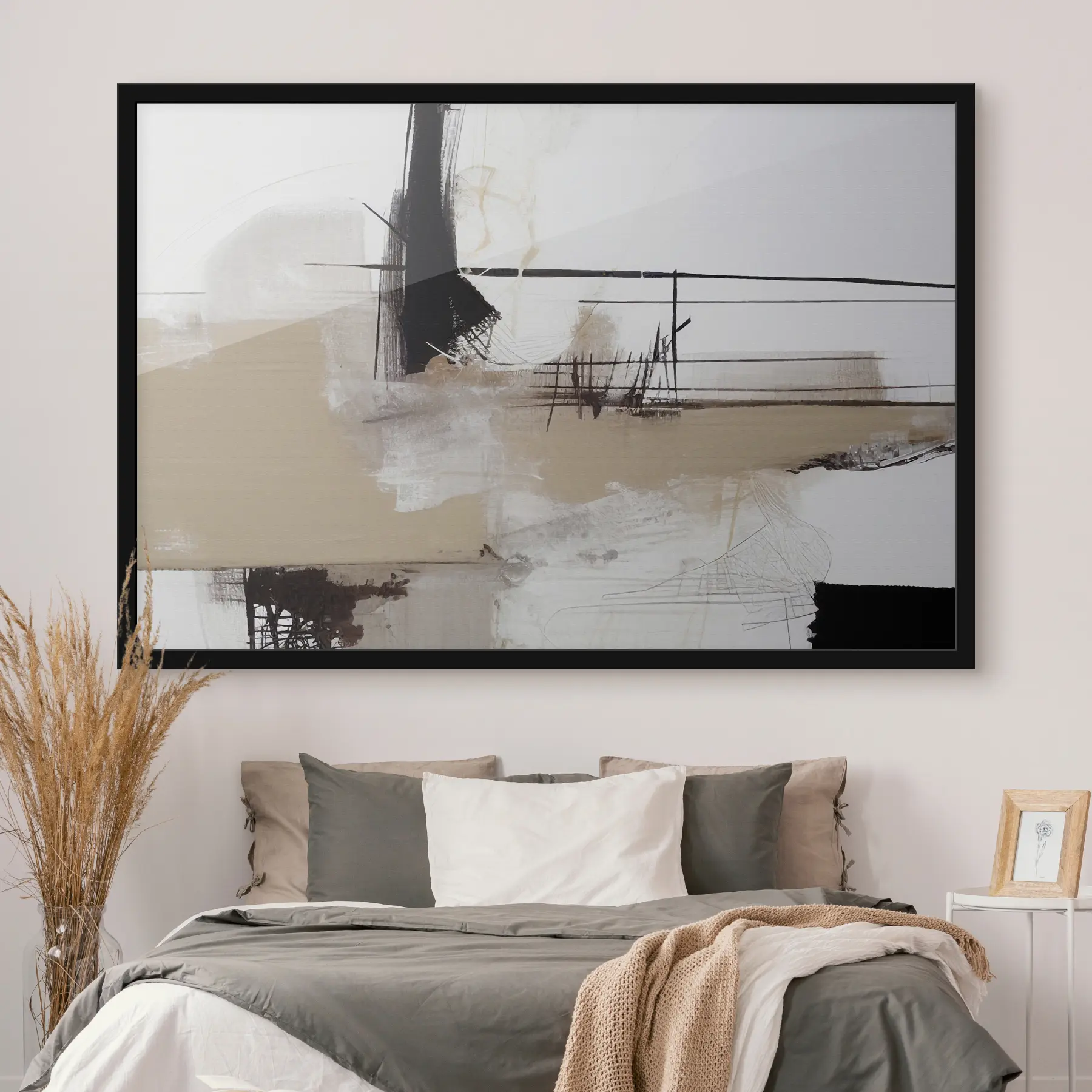 Fototapetes Abstraktas līnijas un zemes toņi saduras f37067