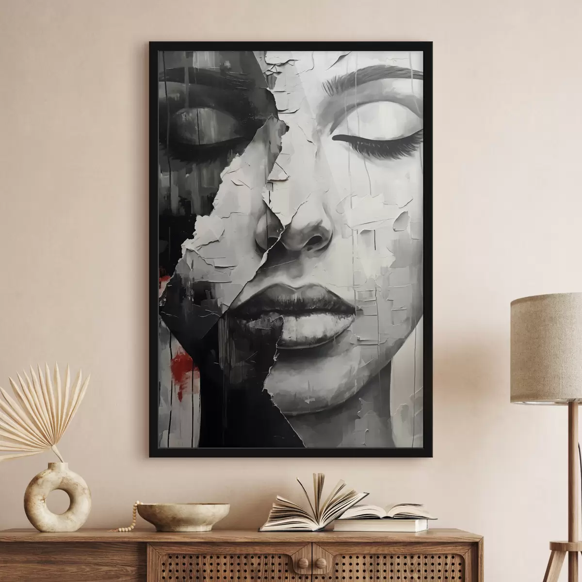 Plakāts Fragmentēta skaistums kontrastējošos toņos f37068