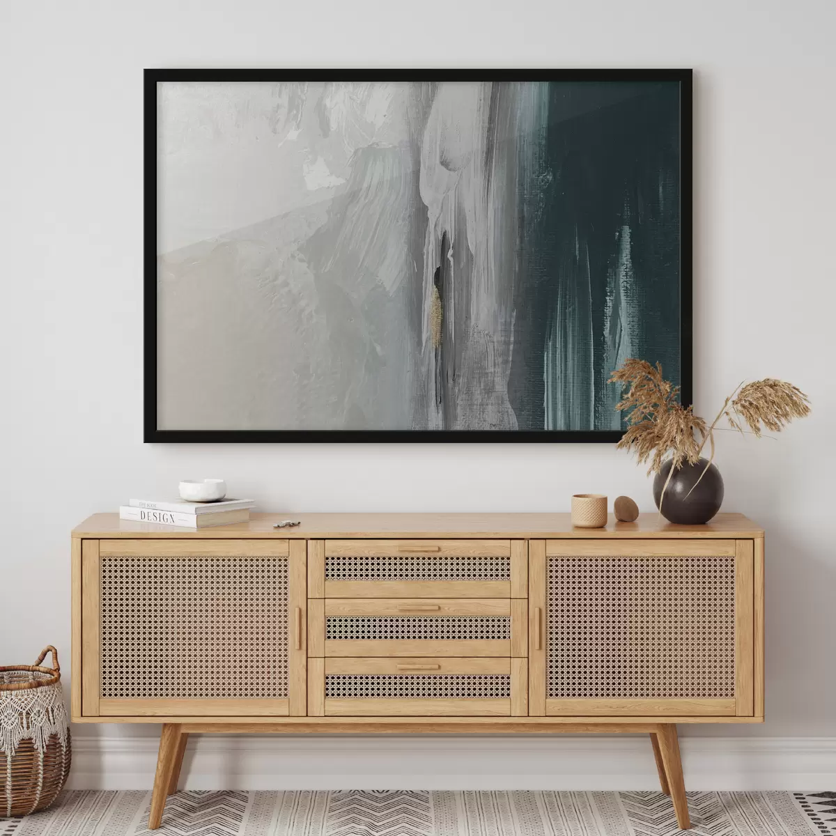 Plakāts Abstraktas līnijas nomierinošās toņos f37158