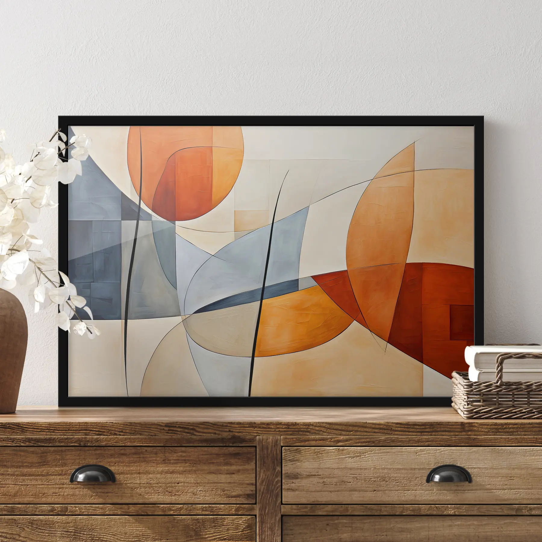 Fototapetes Dinamiskas formas siltos toņos f37285