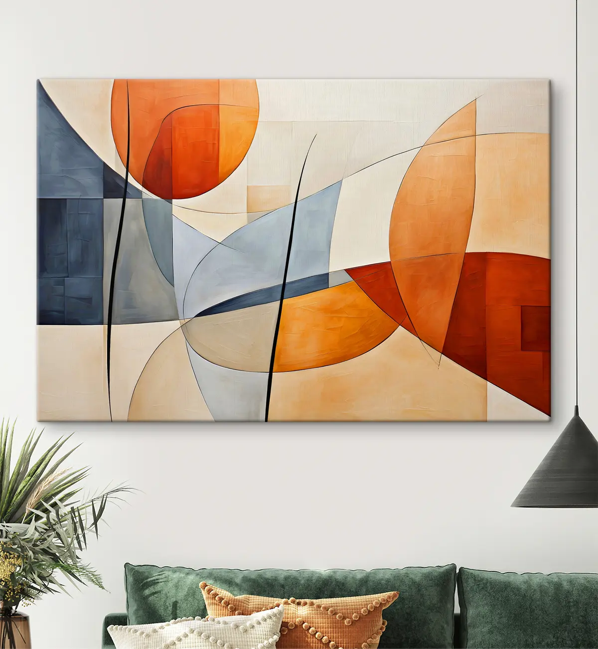 Glezna Dzīvīgas abstrakcijas formas harmonijā s37285