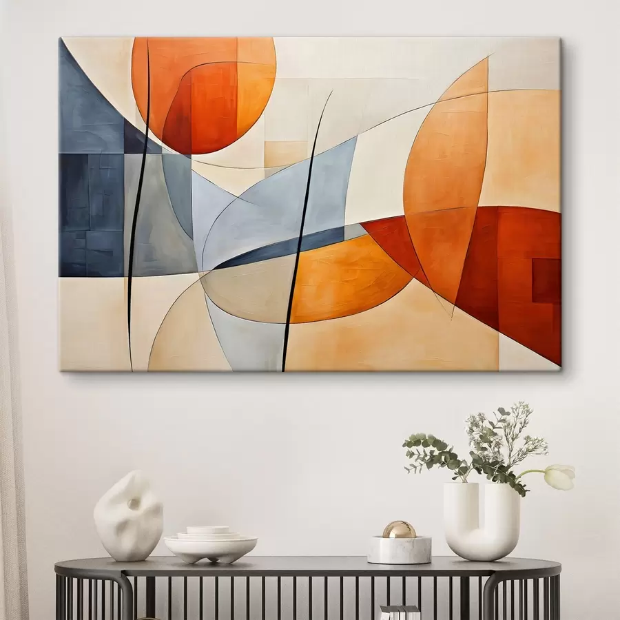 Glezna Dzīvīgas abstrakcijas formas harmonijā s37285