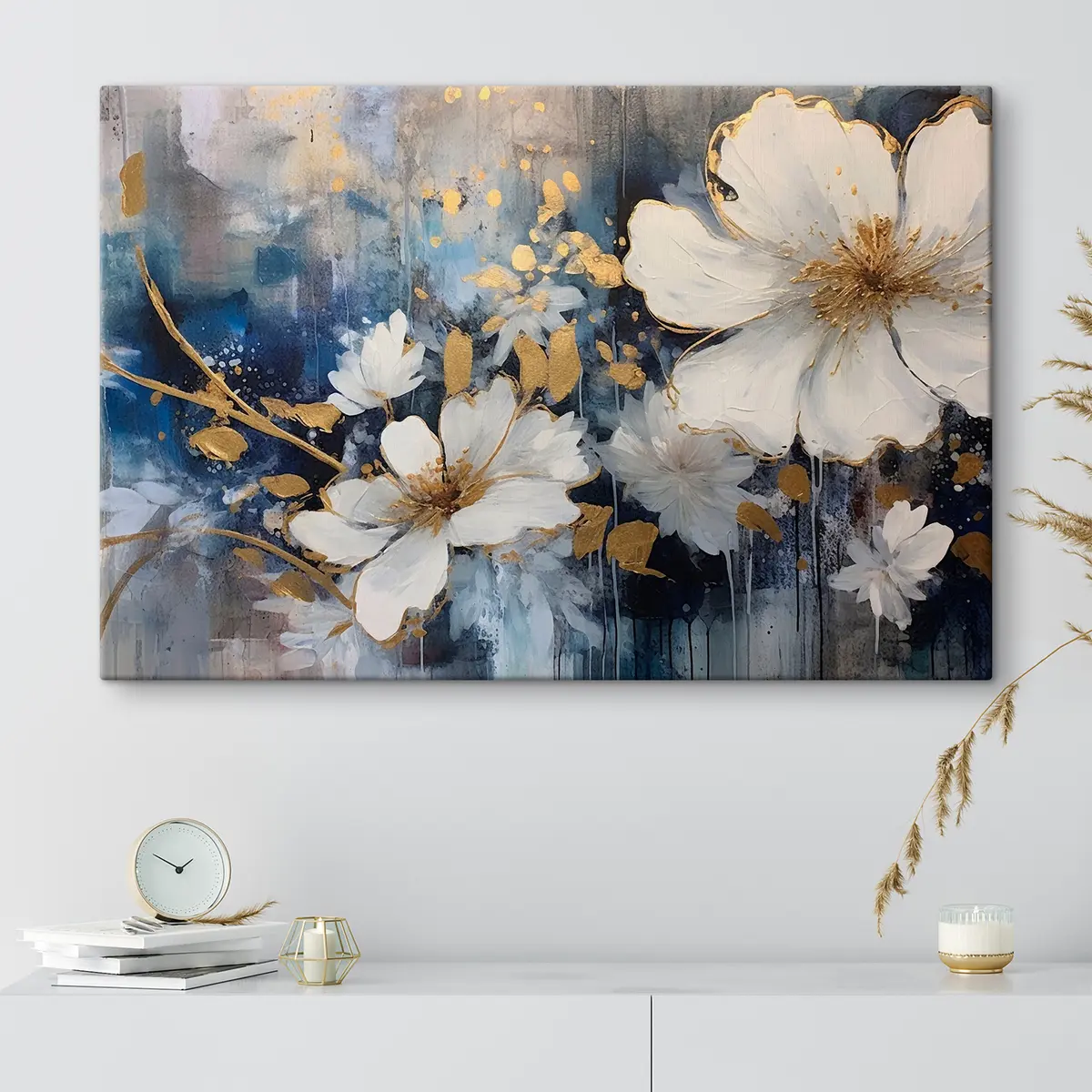 Glezna Ziedu elegance ar košām krāsām s35526