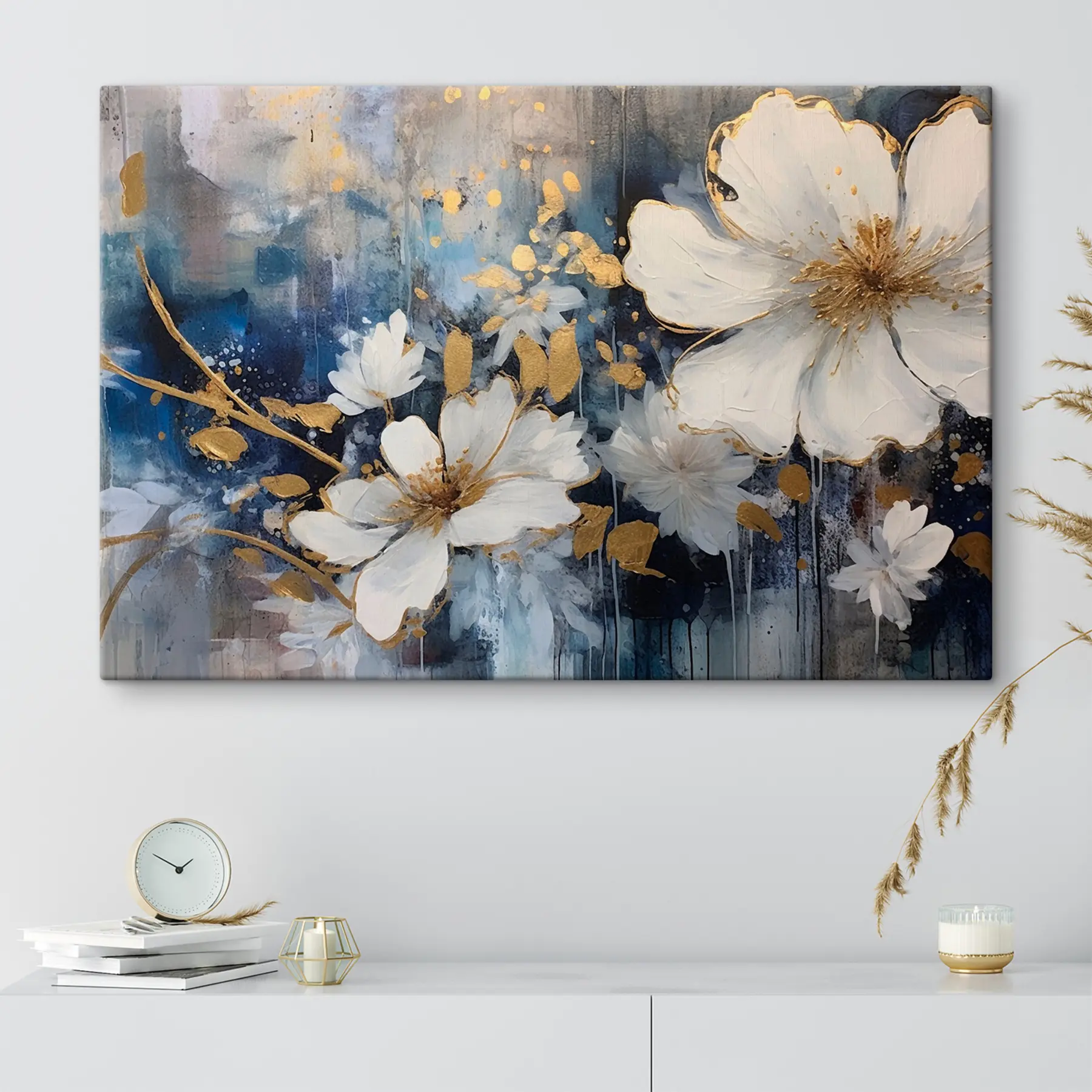 Glezna Ziedu elegance ar košām krāsām s35526