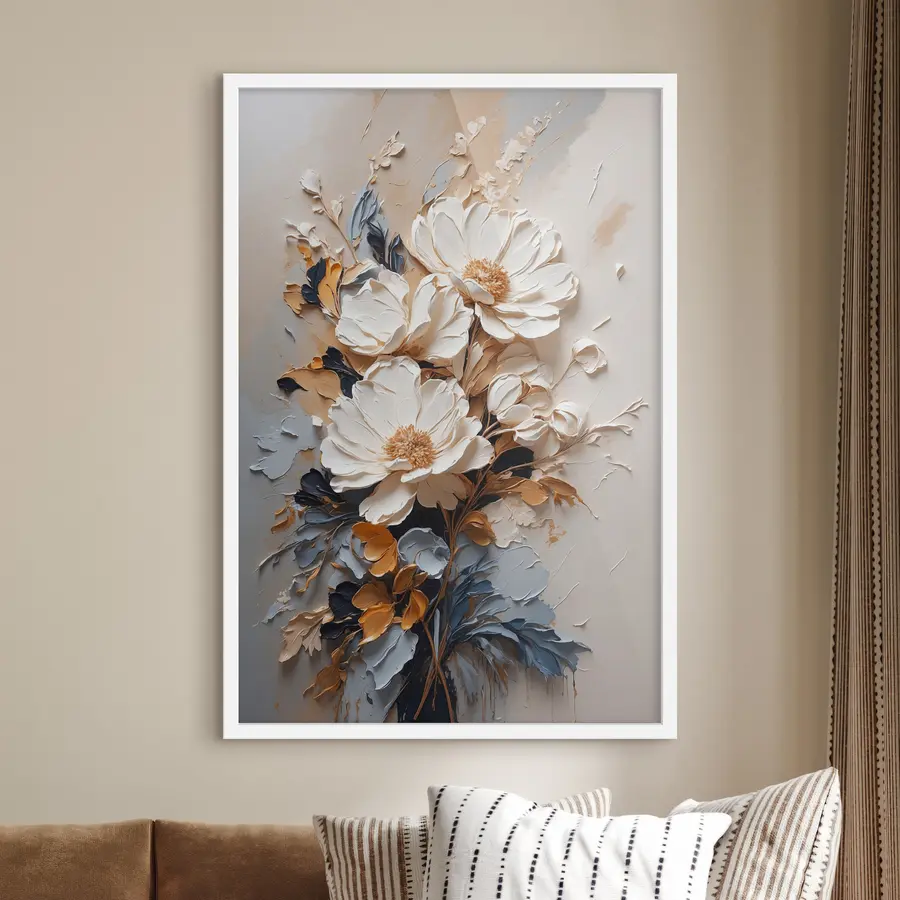 Fototapetes Eleganti ziedi maigos toņos f37327