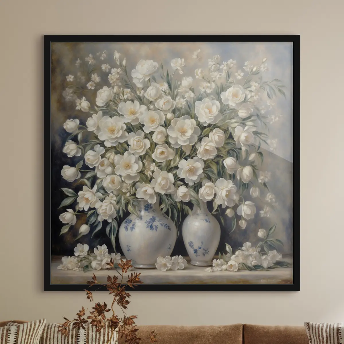 Plakāts Eleganti ziedi burvīgās vāzēs f37440