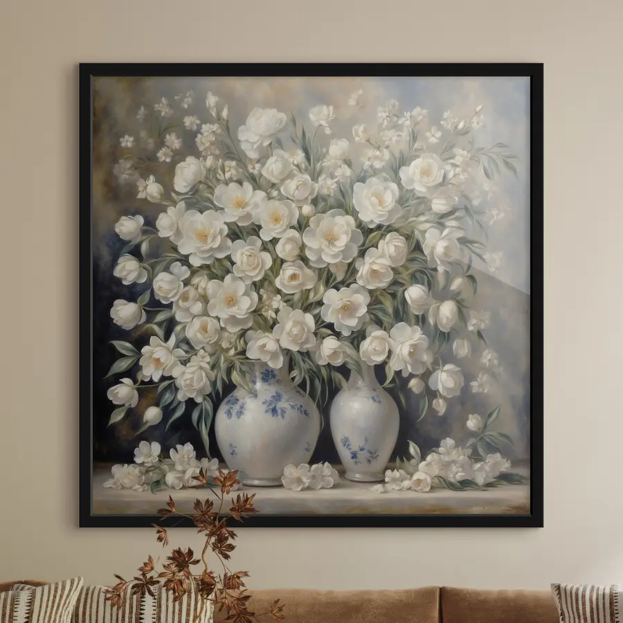 Fototapetes Eleganti ziedi burvīgās vāzēs f37440