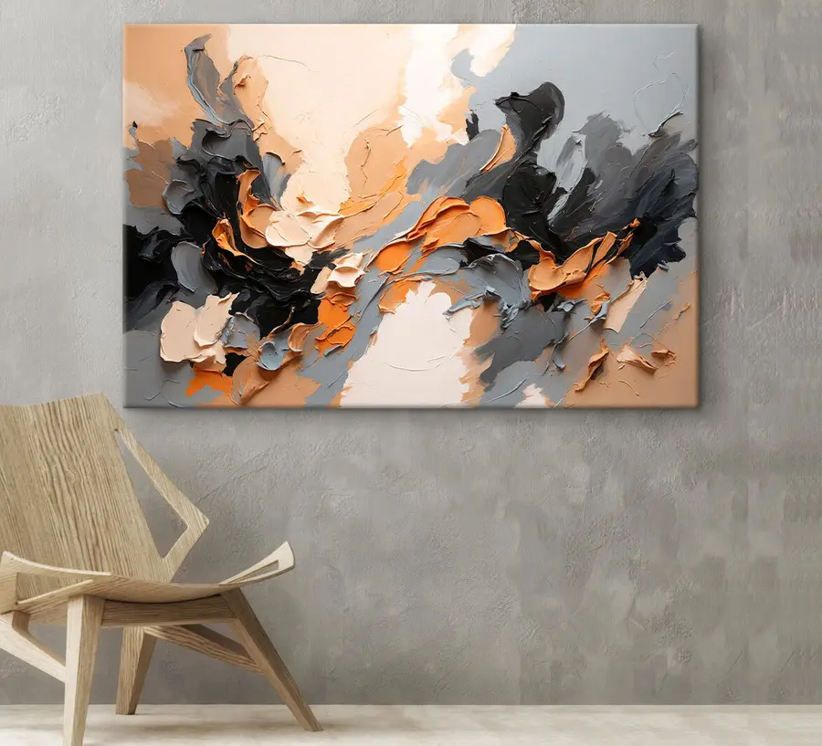 Glezna Dinamiski zemes toņu virpuļi s37328