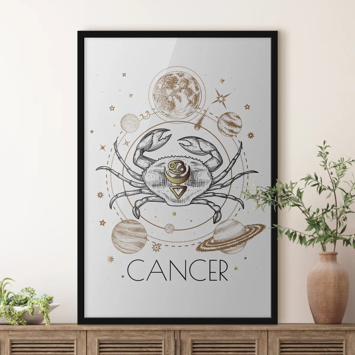 Plakāts Zodiaka zīmes Debesu krabis f36197