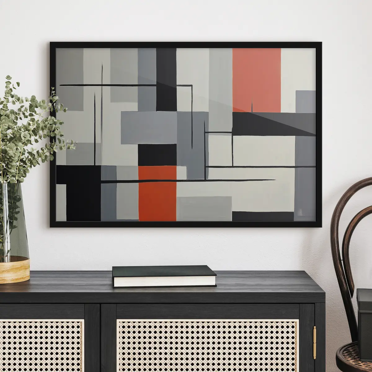 Plakāts Treknas līnijas un krāsas skaisti saplūst f37278