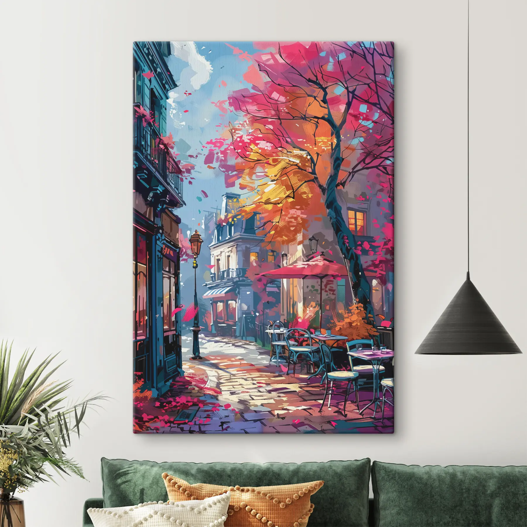 Fototapetes Burvīga rudens aina pilsētā s37459